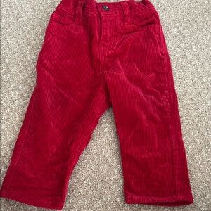 Ralph Lauren Kids Bright Red Corduroy Pants